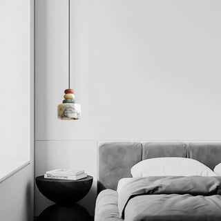 PONTERU Black White Three Colored Balls Ceiling Light – view 2