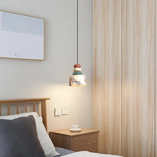 PONTERU Black White Three Colored Balls Ceiling Light – view 1