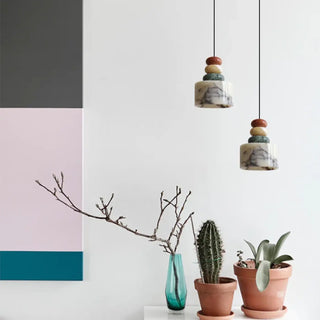 PONTERU Black White Three Colored Balls Ceiling Light – view 3
