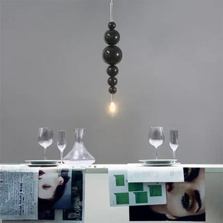 Black luxury pendant light — modern hanging lamp for elegant interior