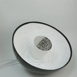 NOVU Black Pendant with White Engravings – view 5