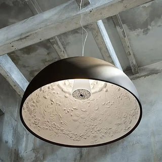 NOVU Black Pendant with White Engravings – view 1