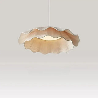 FABRIC Wavy White Flower-Shape Ceiling Light – view 2