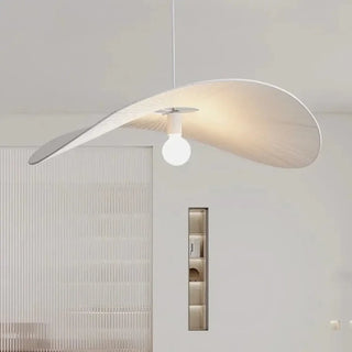 ADERETE Wavy Japandi Wood Style Ceiling Light – view 3