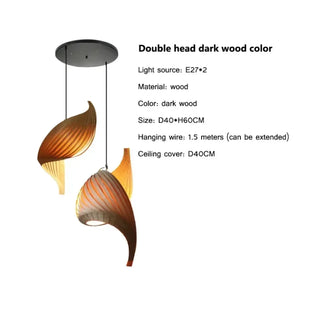 LOISIET Sculptural Organic Wood Ceiling Light – view 5