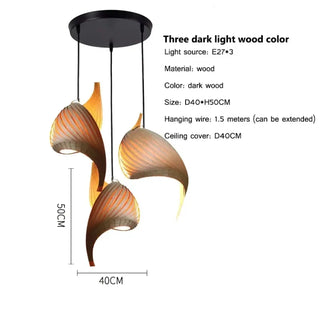 LOISIET Sculptural Organic Wood Ceiling Light – view 12