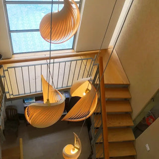 LOISIET Sculptural Organic Wood Ceiling Light – view 3