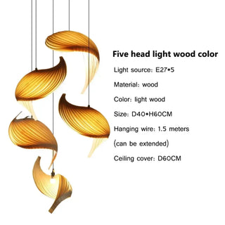 LOISIET Sculptural Organic Wood Ceiling Light – view 8