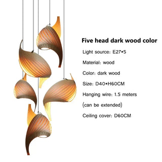 LOISIET Sculptural Organic Wood Ceiling Light – view 10