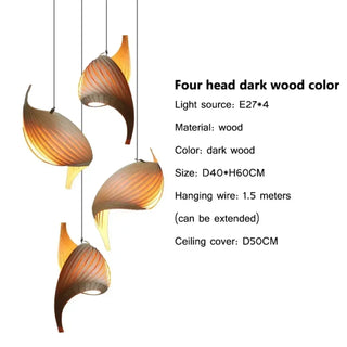 LOISIET Sculptural Organic Wood Ceiling Light – view 11