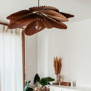 FUGUI Brown Paper Bohemian Chic Ceiling Light – view 1