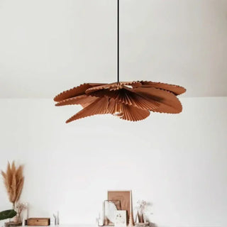 FUGUI Brown Paper Bohemian Chic Ceiling Light – view 2