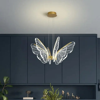 INSEC LED Butterfly Gold Structure Ceiling Light – view 2