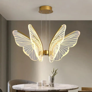 INSEC LED Butterfly Gold Structure Ceiling Light – view 3