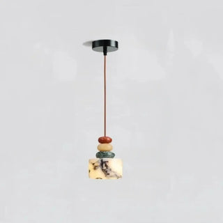 GAIA Marbled Stone and Mineral Beads Ceiling Light – view 3