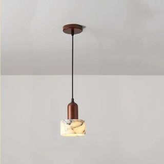GAIA Marbled Stone and Mineral Beads Ceiling Light – view 5