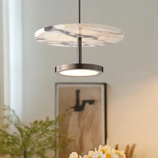 Stone pendant lamp, contemporary textured modern ceiling hanging light