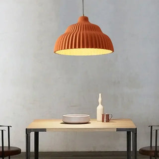 LUNAMI Pleated Terracotta Warm Design Ceiling Light – view 2