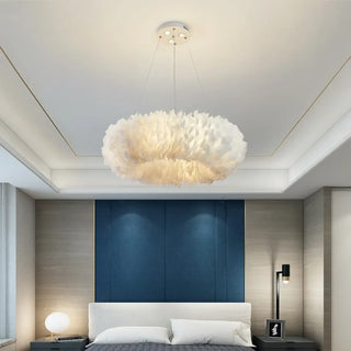 CIDI Circular Feather Pendant Ceiling Light – view 3
