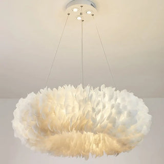 CIDI Circular Feather Pendant Ceiling Light – view 4