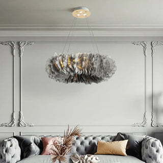 CIDI Circular Feather Pendant Ceiling Light – view 1
