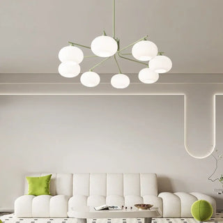 VERDURE Refined Pastel Green Glass and Metal Ceiling Light – view 2