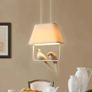 LUMIBIRD Rectangular Fabric Decorative Bird Ceiling Light – view 8