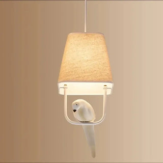 LUMIBIRD Rectangular Fabric Decorative Bird Ceiling Light – view 3