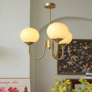 CREMIO Retro Cream Finish Ceiling Light – view 3