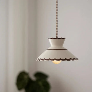 EXOD Retro Metal Enamel White Ceiling Light – view 3