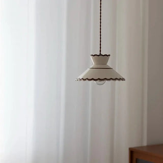 EXOD Retro Metal Enamel White Ceiling Light – view 2