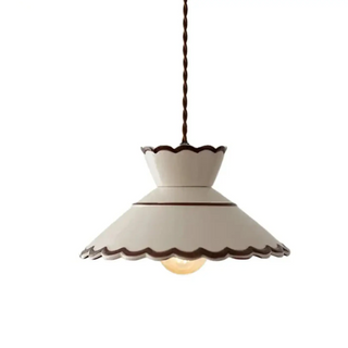 EXOD Retro Metal Enamel White Ceiling Light – view 5