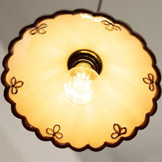 EXOD Retro Metal Enamel White Ceiling Light – view 4