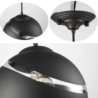 NOLI Round Pendant Black or White Ceiling Light – view 4