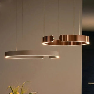 ANO Circular Rose Gold LED Modern Ceiling Light – view 1