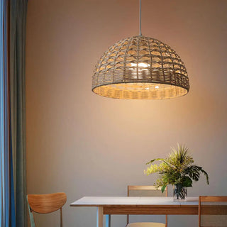 BAOBA Natural Rattan Dining Room Ceiling Light – view 2