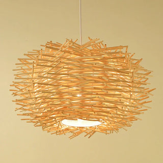 LAMPINAH Rattan Bird Nest Ceiling Light – view 3