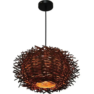 LAMPINAH Rattan Bird Nest Ceiling Light – view 4