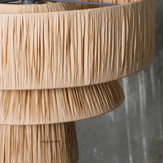 JANE Japanese Rattan 3-Level Ceiling Light – view 3