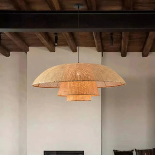 FIATY Natural Braided Rattan Ceiling Light – view 2