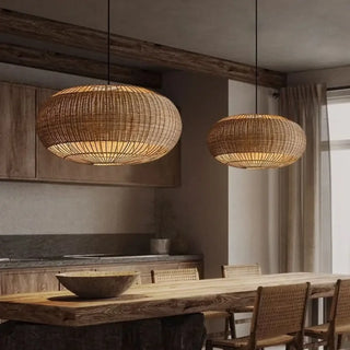 JAROH Vintage Rattan Braid Ceiling Light – view 2