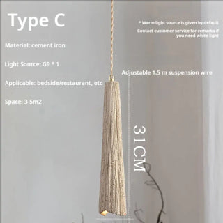 MENCETE Scandi Chic Cement Texture Gilded Ceiling Light – view 7