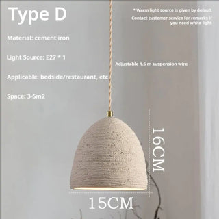 MENCETE Scandi Chic Cement Texture Gilded Ceiling Light – view 8