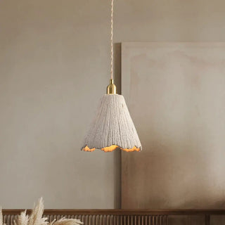 MENCETE Scandi Chic Cement Texture Gilded Ceiling Light – view 3