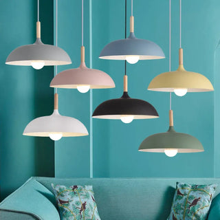 CADI Scandinavian Pure Design Wood Detail Ceiling Light – view 1
