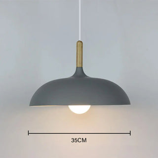 CADI Scandinavian Pure Design Wood Detail Ceiling Light – view 8