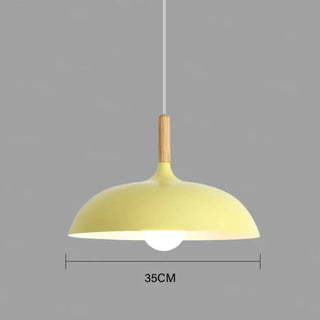 CADI Scandinavian Pure Design Wood Detail Ceiling Light – view 11