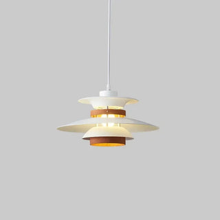 Nordic layered plate pendant light, modern Scandinavian ceiling fixture