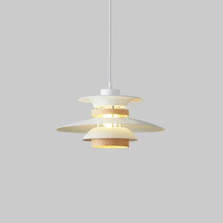 Scandinavian layered pendant lamp, modern plate design hanging ceiling light