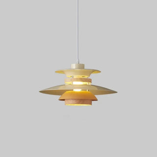 Designer Scandinavian pendant, layered plate modern ceiling hanging lamp